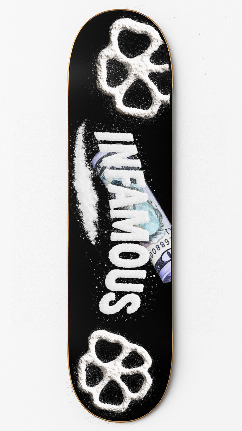 Infamous white Girl Sk8 Board