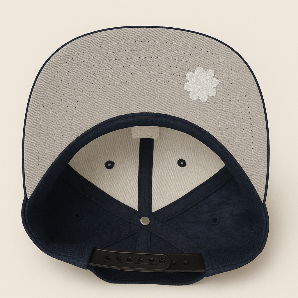 Hella Flwrs Hat (Navy Blue)