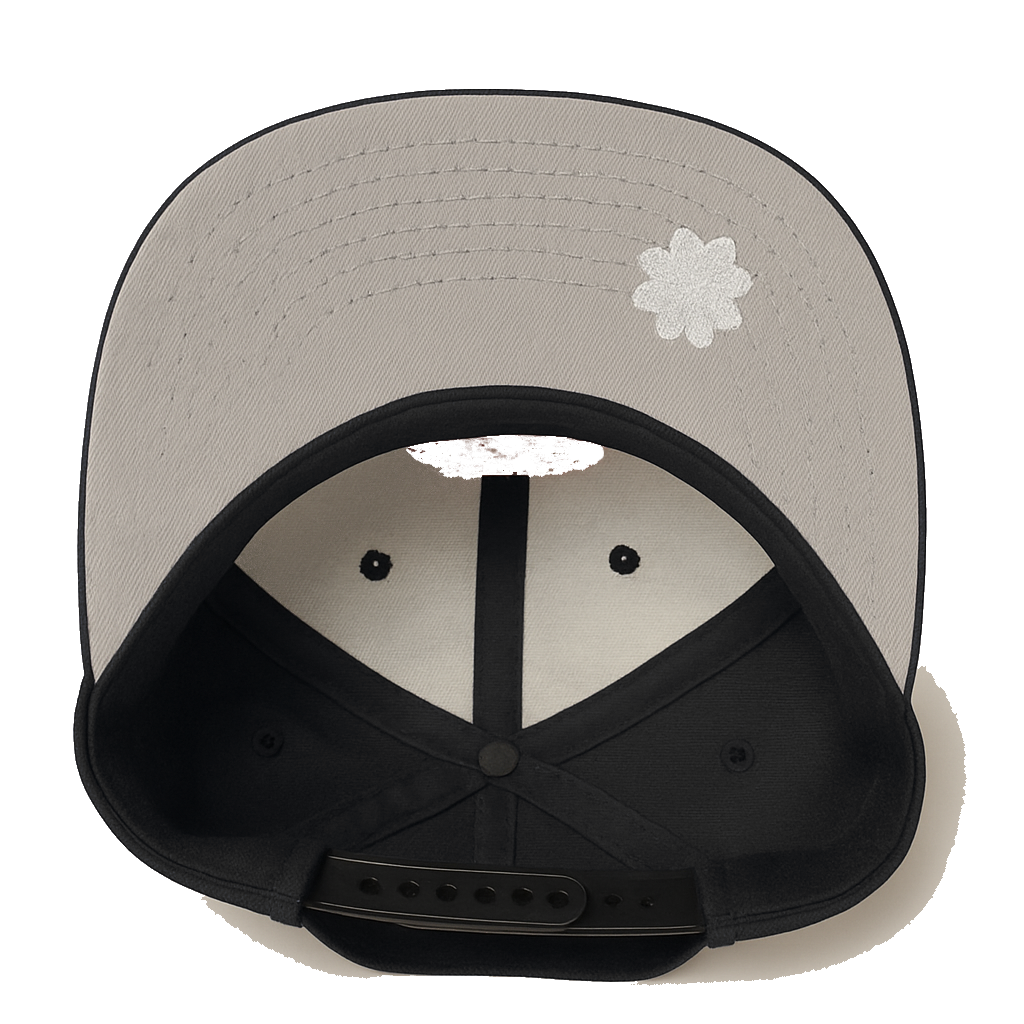 Hella Flwrs Hat Black/White