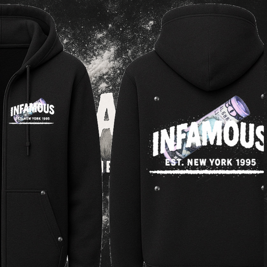 Infamous White Girl Zip Hoodie